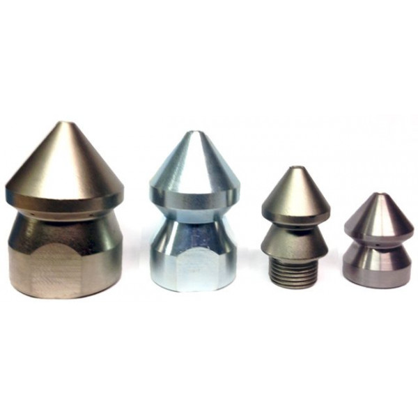 JET NOZZLES - Conical head - Ceramic inserts - Steel